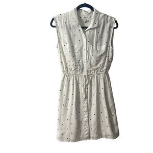 JAPNA | white with blue stars shirt dress S